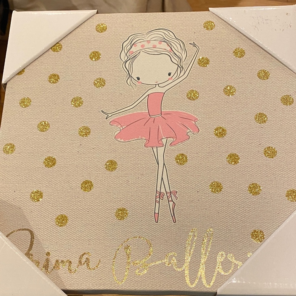 Prima Ballerina Pink and Gold Wall Art
815